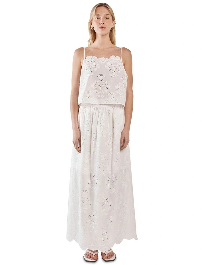 Ani Full Skirt in White image 4