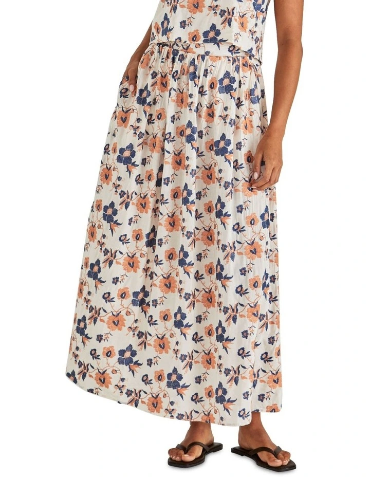 Luca Full Skirt in Floral Embroidery image 1