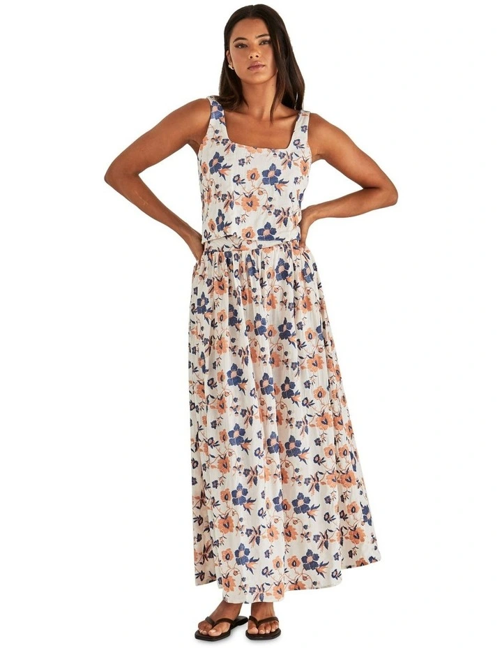 Luca Full Skirt in Floral Embroidery image 4