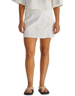 Shay Mini Skirt in Cream