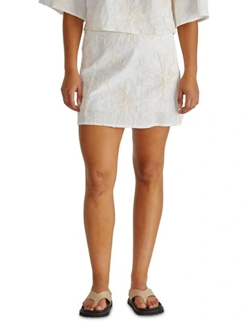 Shay Mini Skirt in Cream