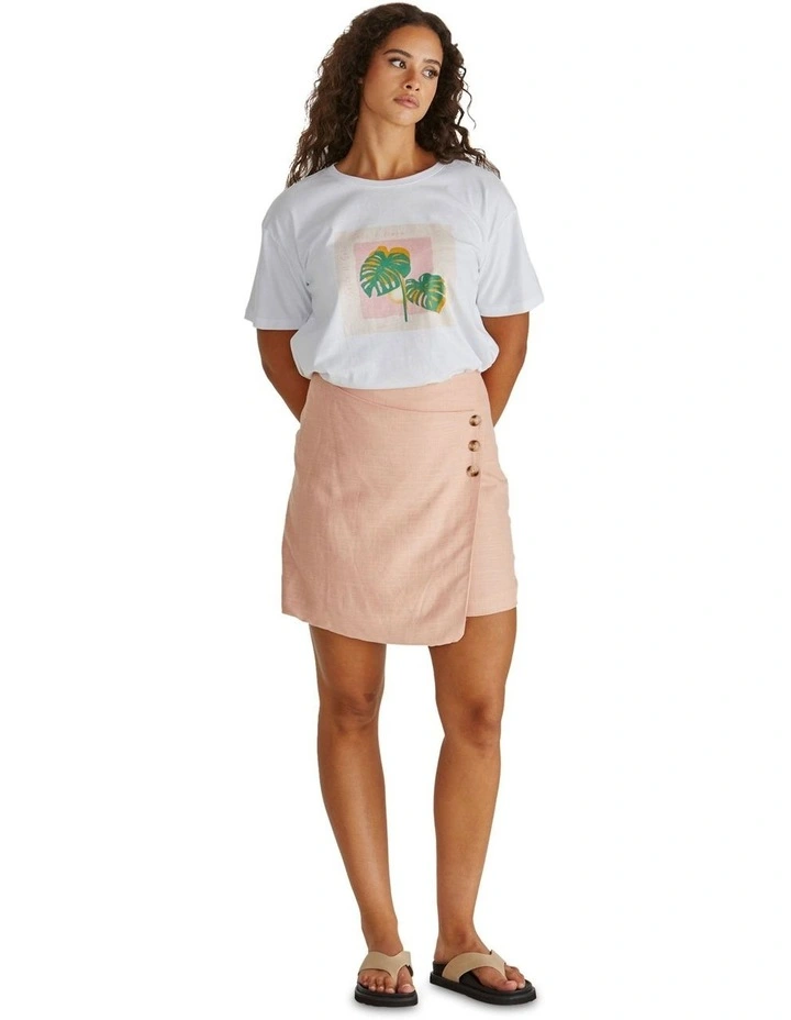 Coast Mini Wrap Skirt in Pink image 3
