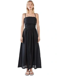 Mina Strapless Dress in Black