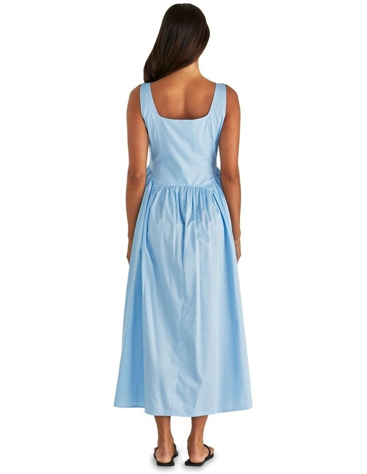 Aliah Midi Dress in Blue image 2