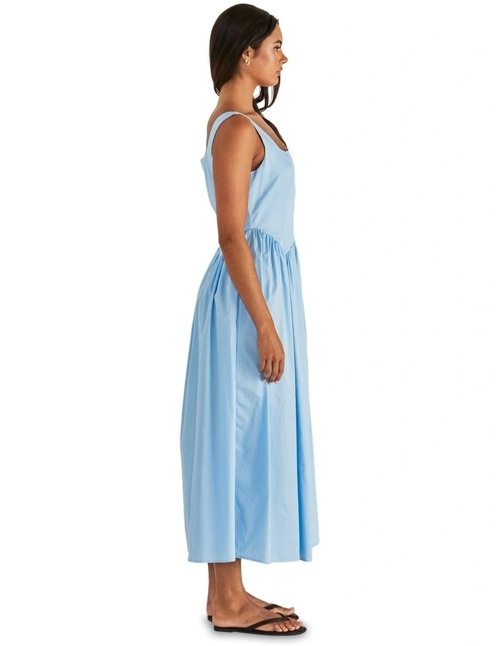 Aliah Midi Dress in Blue image 3