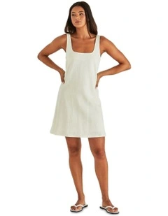Vienne Mini Shift Dress in White