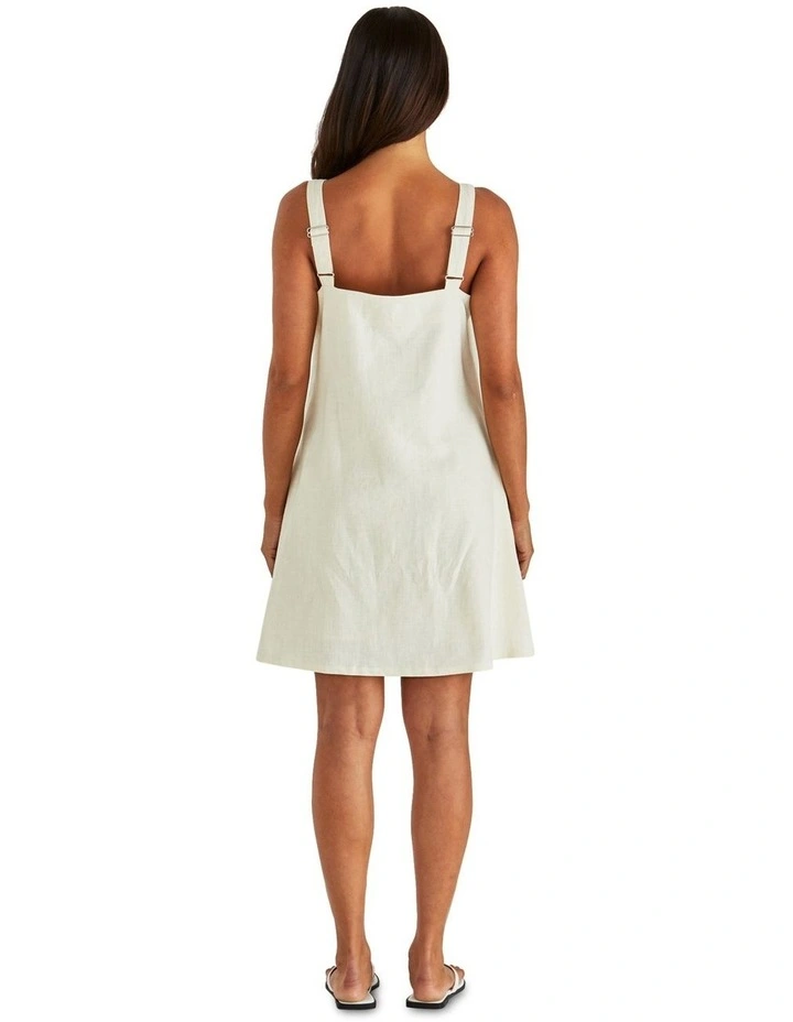 Vienne Mini Shift Dress in White image 3