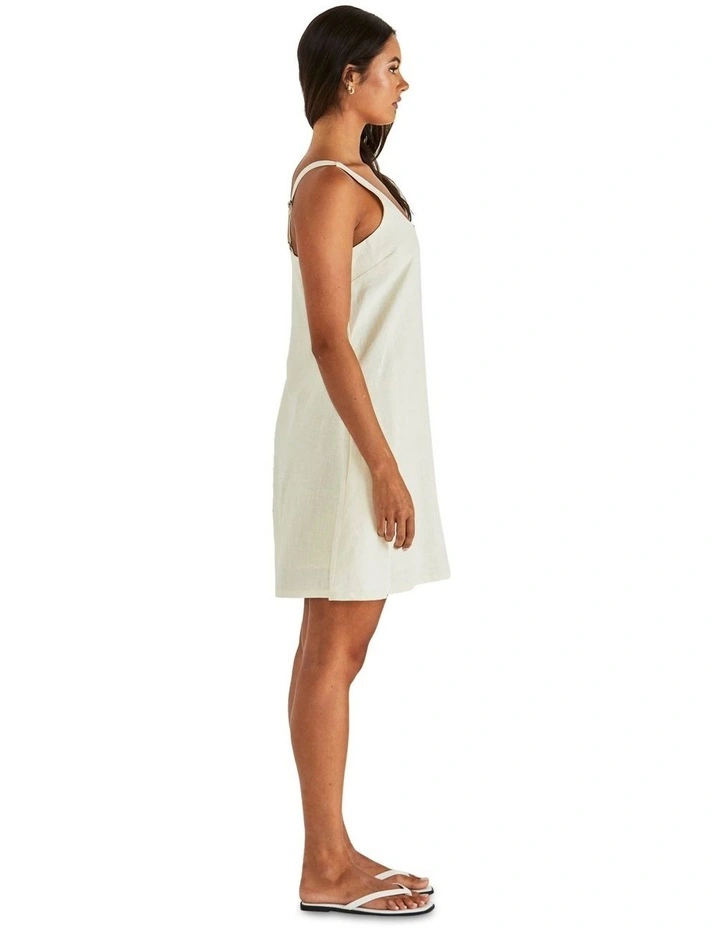 Vienne Mini Shift Dress in White image 4