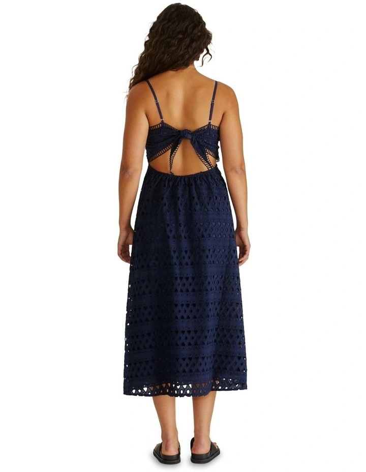 Kali Broderie Dress in Black image 2