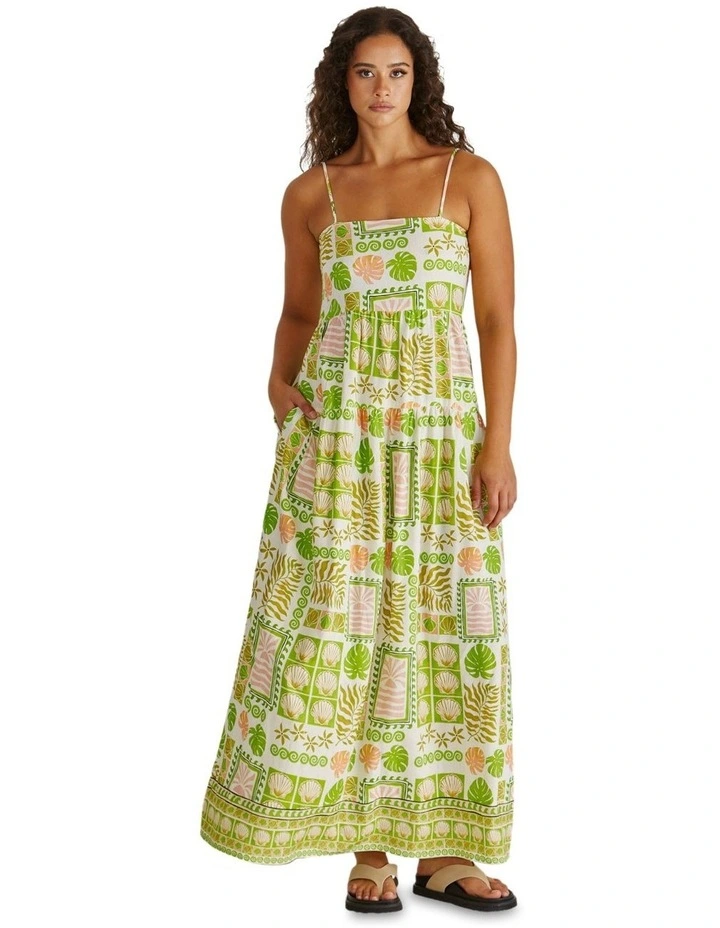 Emmett Maxi Dress in Green image 1