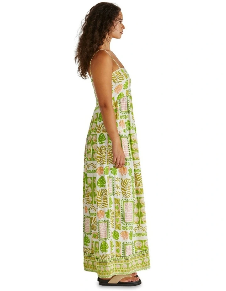 Emmett Maxi Dress in Green image 4
