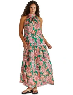 Malia Halter Dress in Pink