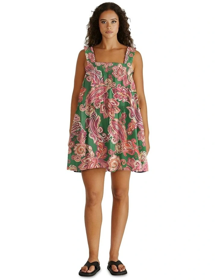 Malia Frill Dress in Multi image 1