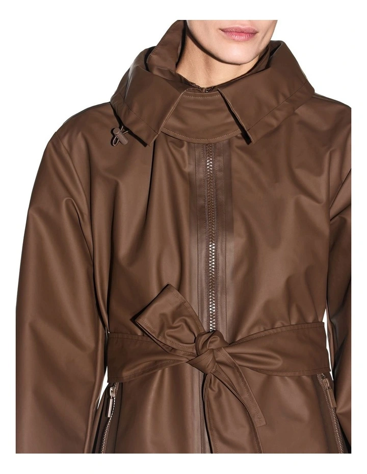 Salt Lake Belted Coat in Earth image 3