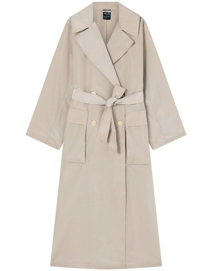 Salt Lake Trench Coat in Tan image 3