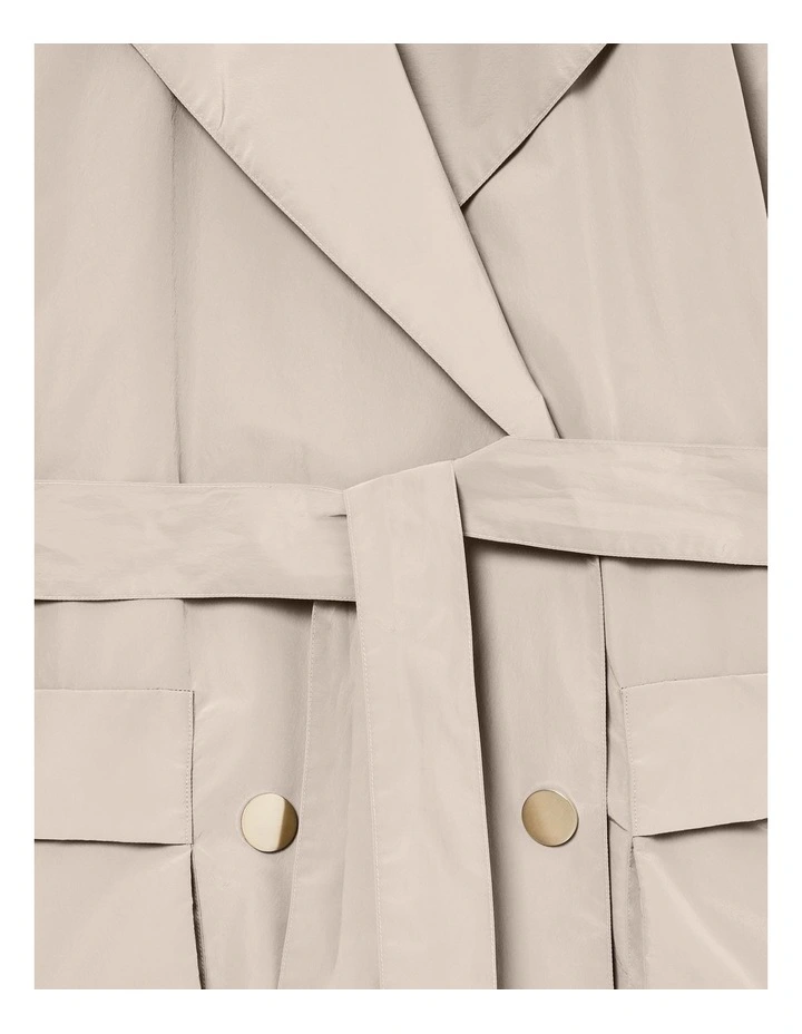 Salt Lake Trench Coat in Tan image 4