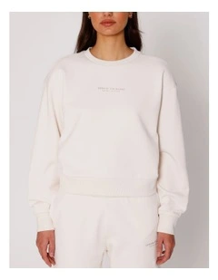 Logo Sweatshirt in Cream