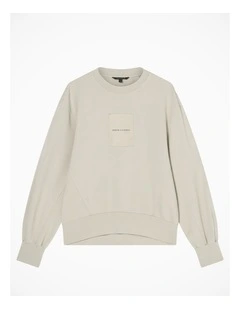Ibiza Logo Patch Sweatshirt in Grey