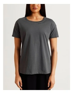 Logo Tee in Grey