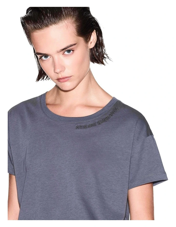 Logo Tee in Grey image 4