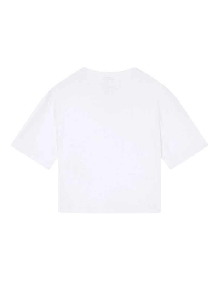 Salin De Giraud Cropped T-shirt in White image 2
