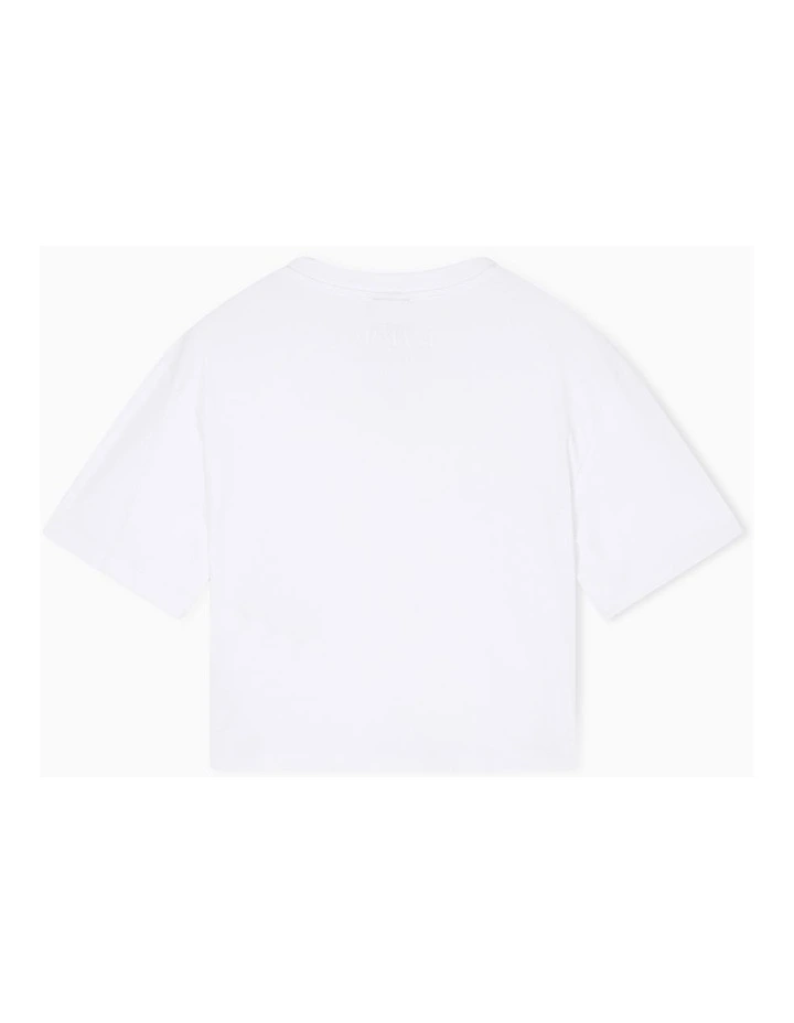 Salin De Giraud Cropped T-shirt in White image 2