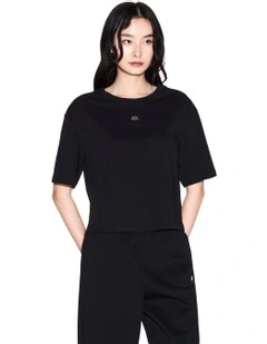 Salin De Giraud Cropped T-shirt in Black