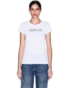 Salt Lake Slim Fit Logo T-shirt in White