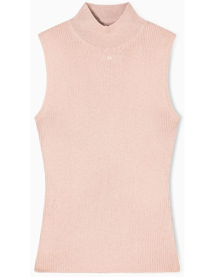 Salin De Giraud Ribbed Knit Top in Pink image 1