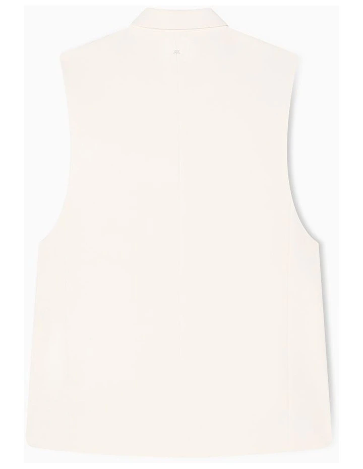 Salin De Giraud Waistcoat in White image 2