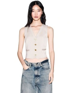 Salt Lake Waistcoat in Sand