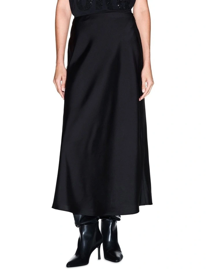 Midi Skirt in Black image 1