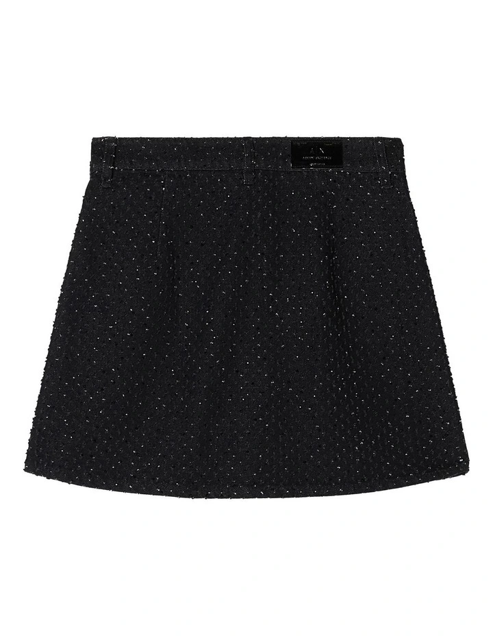 Salin De Giraud Buttoned Mini Skirt in Black image 2