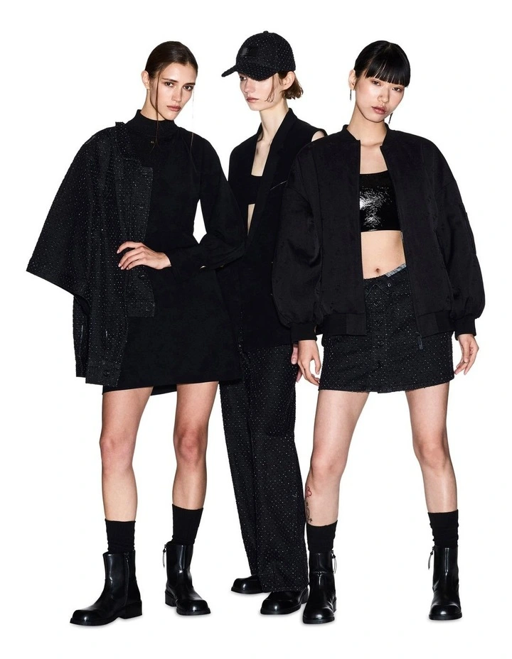 Salin De Giraud Buttoned Mini Skirt in Black image 4