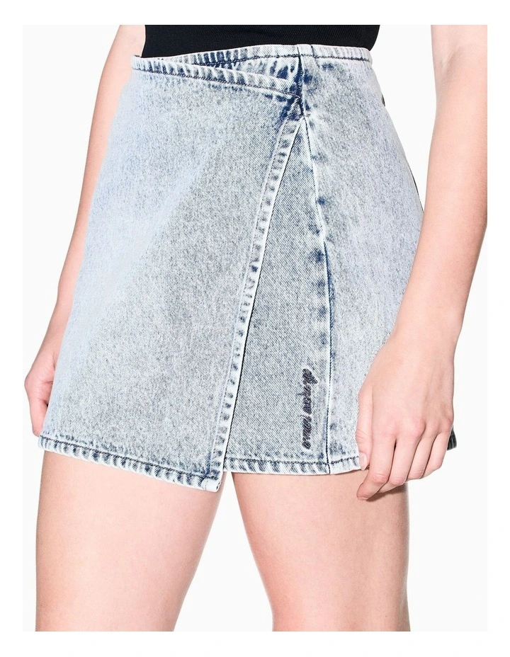 Studio Theatre Light Denim Wrapped Skirt image 4