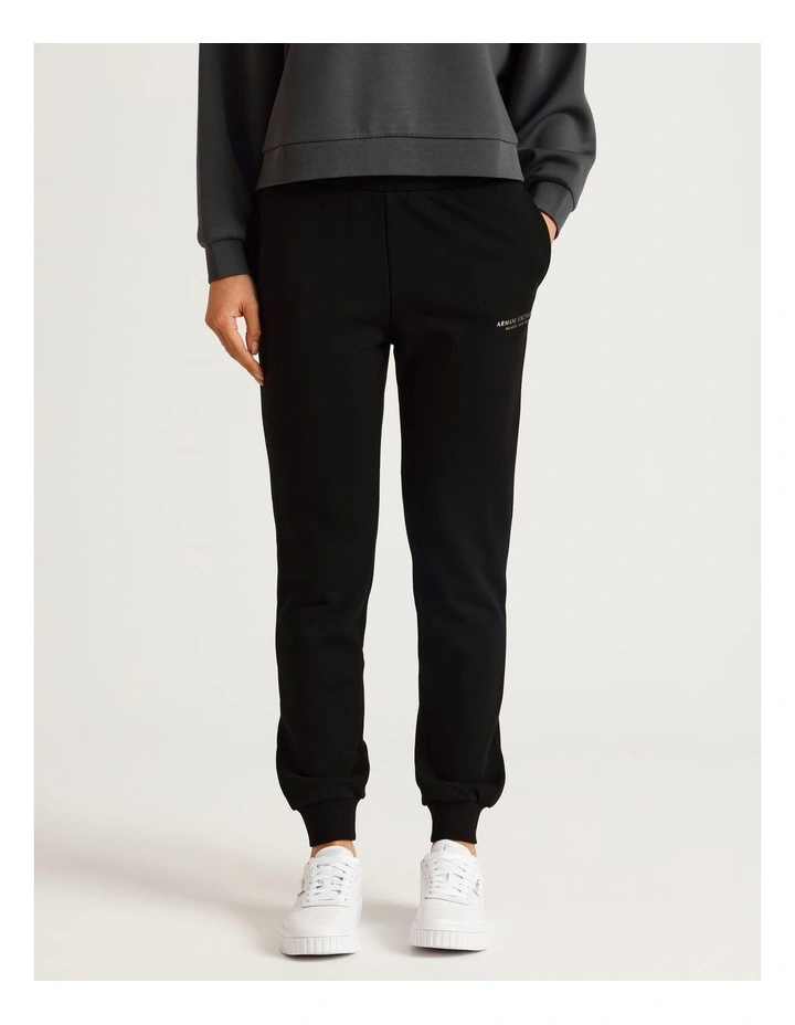 Logo Track Pant in Black image 1
