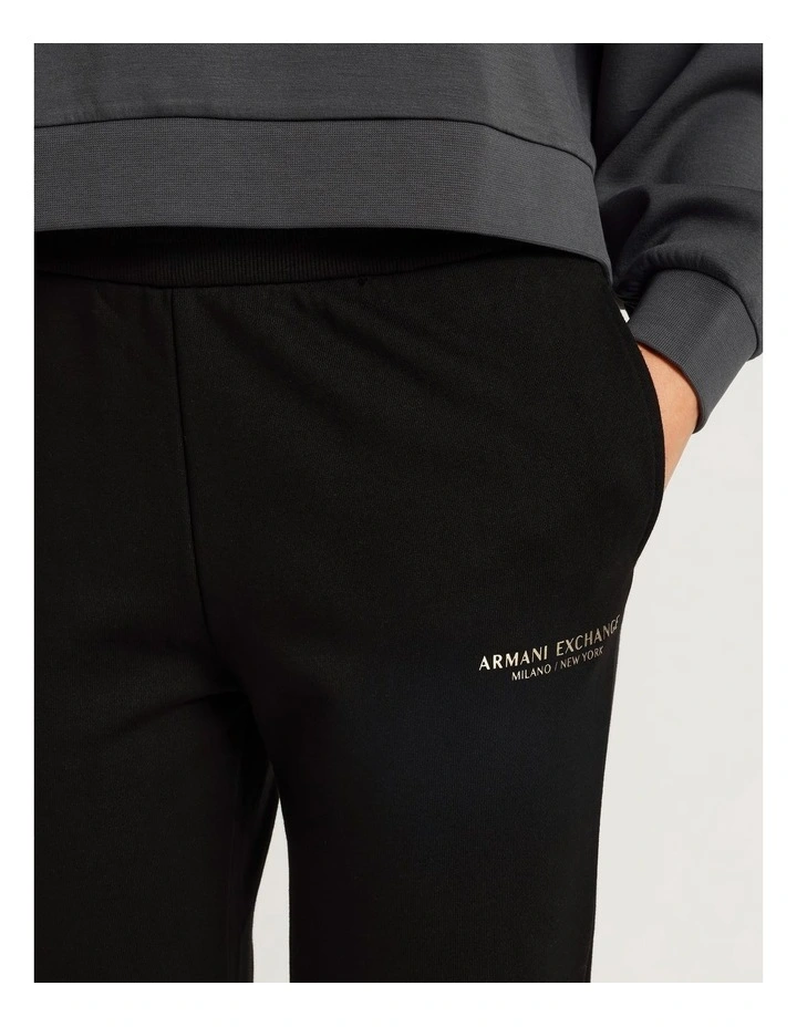 Logo Track Pant in Black image 2