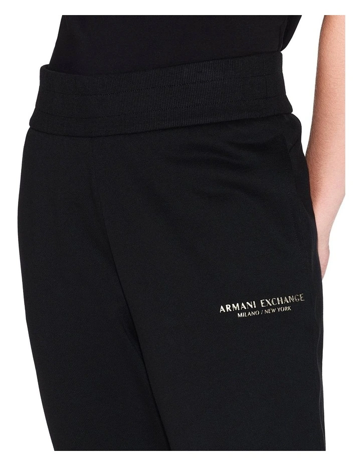 Logo Track Pant in Black image 4