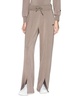 Front Split Trouser in Brown Bass