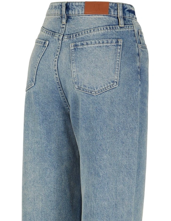 Hi-Rise Relaxed Fit indigo Denim in Blue Denim image 3