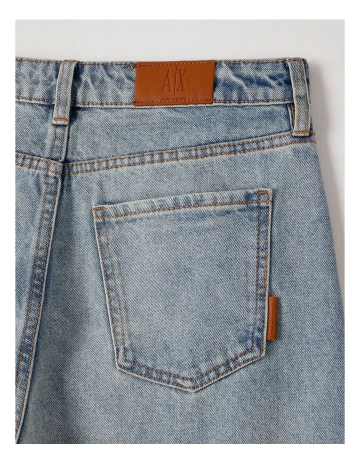 Hi-Rise Relaxed Fit indigo Denim in Blue Denim image 4