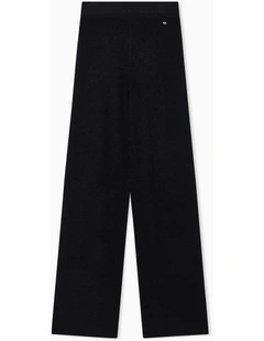 Salin De Giraud Ribbed Knit Pant in Black