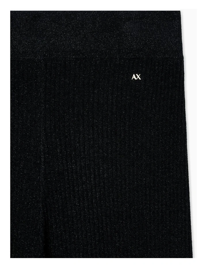 Salin De Giraud Ribbed Knit Pant in Black image 3
