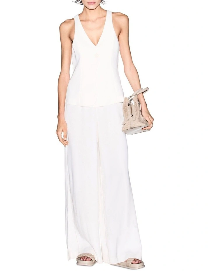 Salt Lake Sleveless Jumpsuit in Ivory image 1