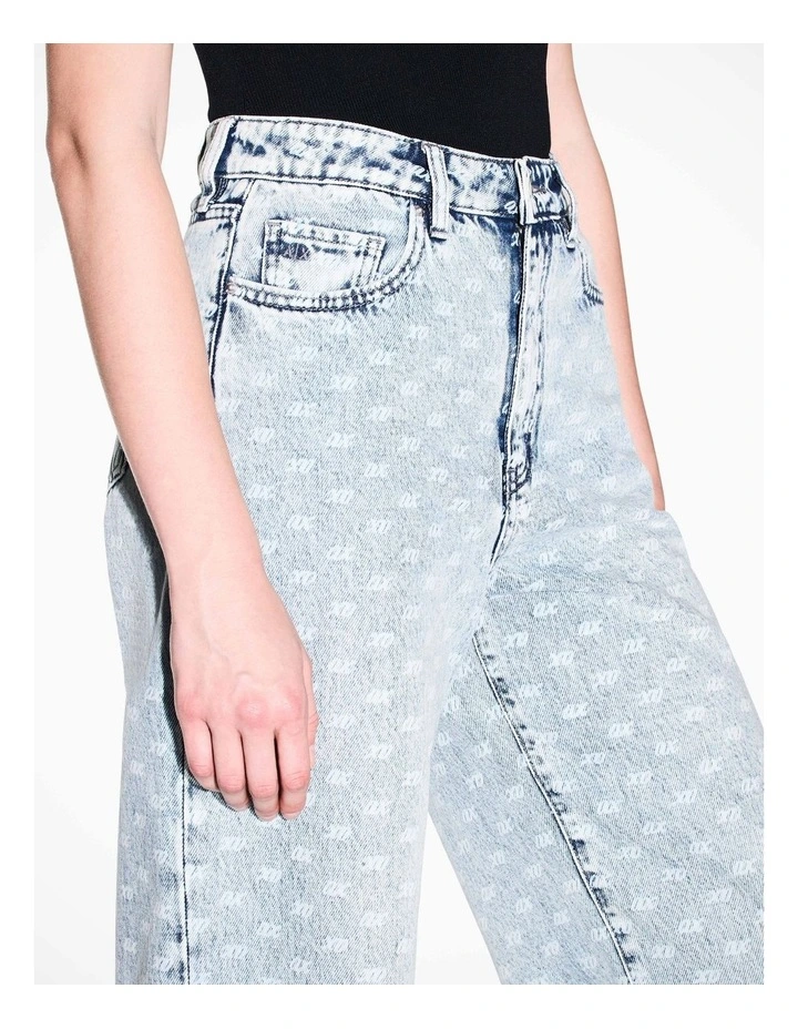 Studio Theatre All Over Logo Relaxed Light Denim image 4