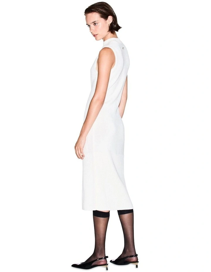 Midi Dress in Cream image 2