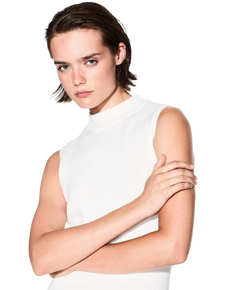 Midi Dress in Cream image 3