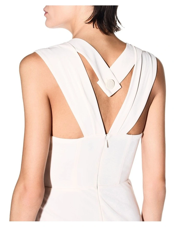 Salin De Giraud Sleeveless Midi Dress in White image 3