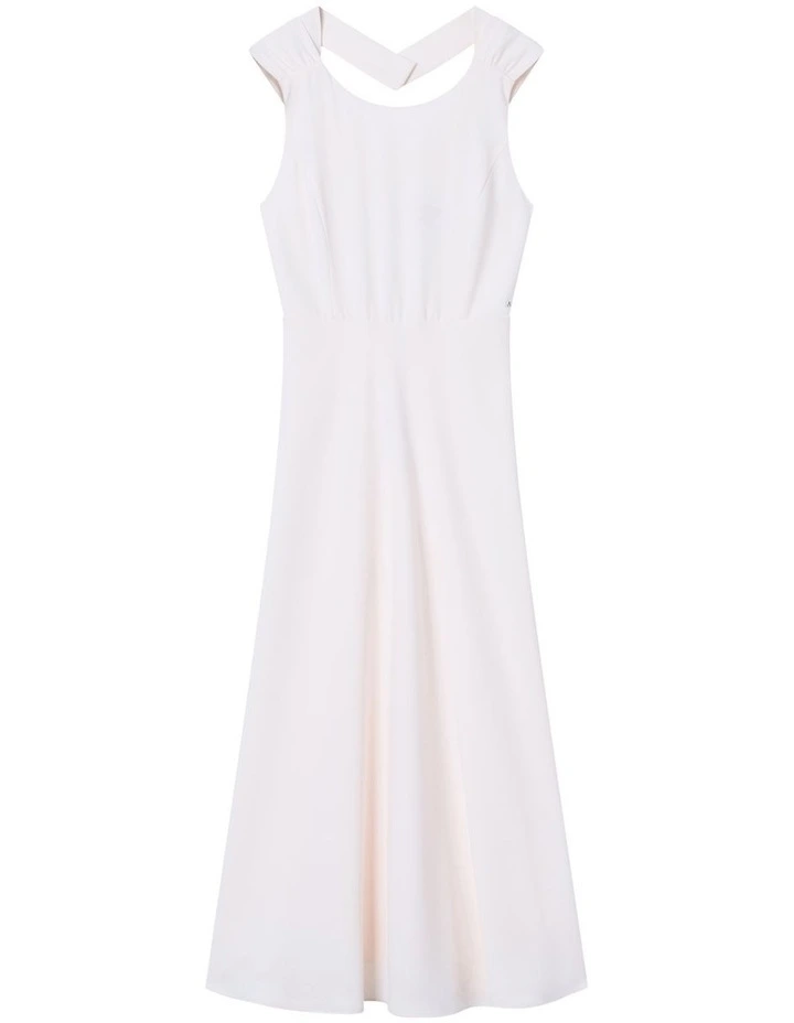 Salin De Giraud Sleeveless Midi Dress in White image 5