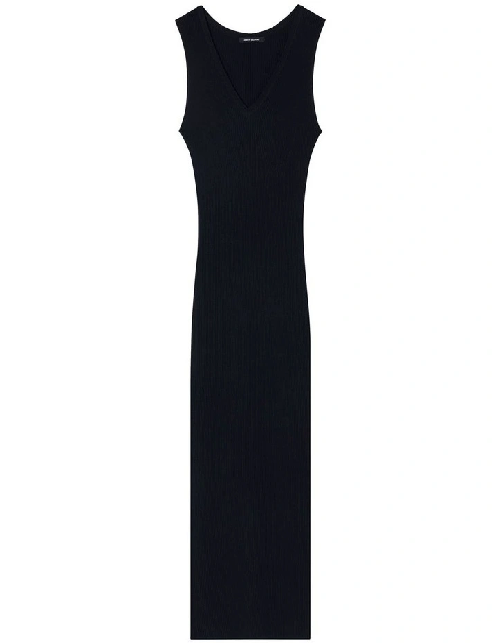 Salt Lake Knitted Midi Dress in Black image 4